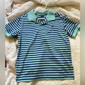 Boys Blue Stripe nautica L (has small spot)